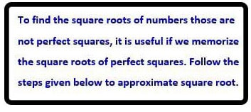 approximating square roots