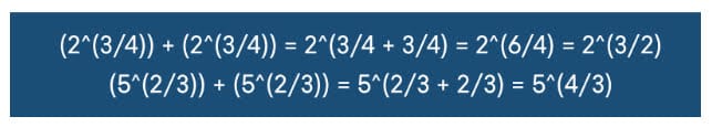 fractional exponents