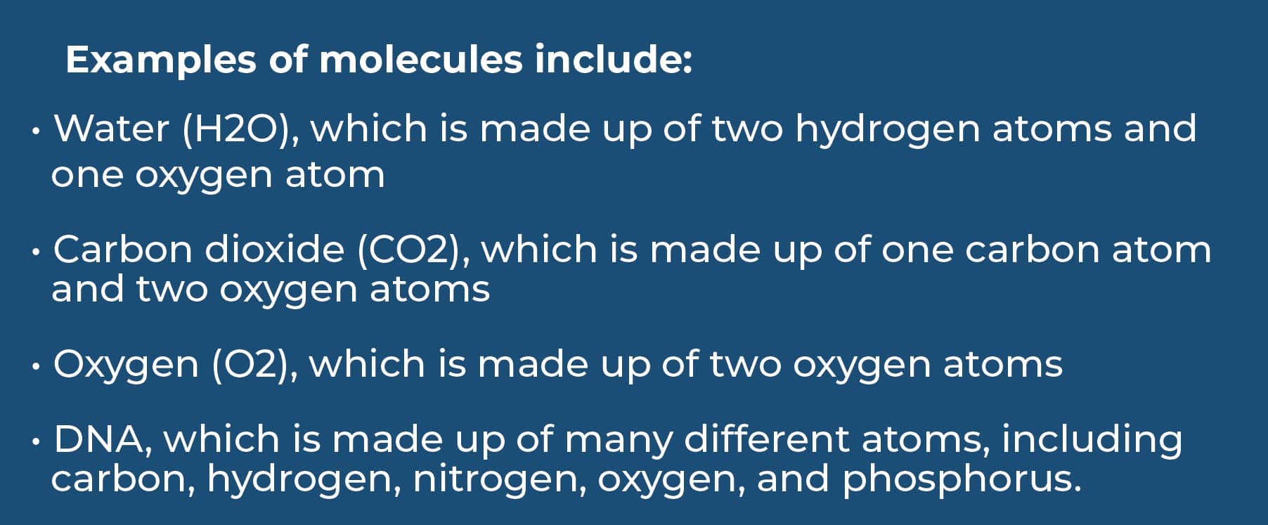examples of molecules