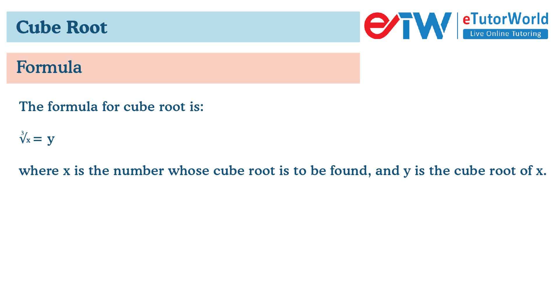 Cube Root