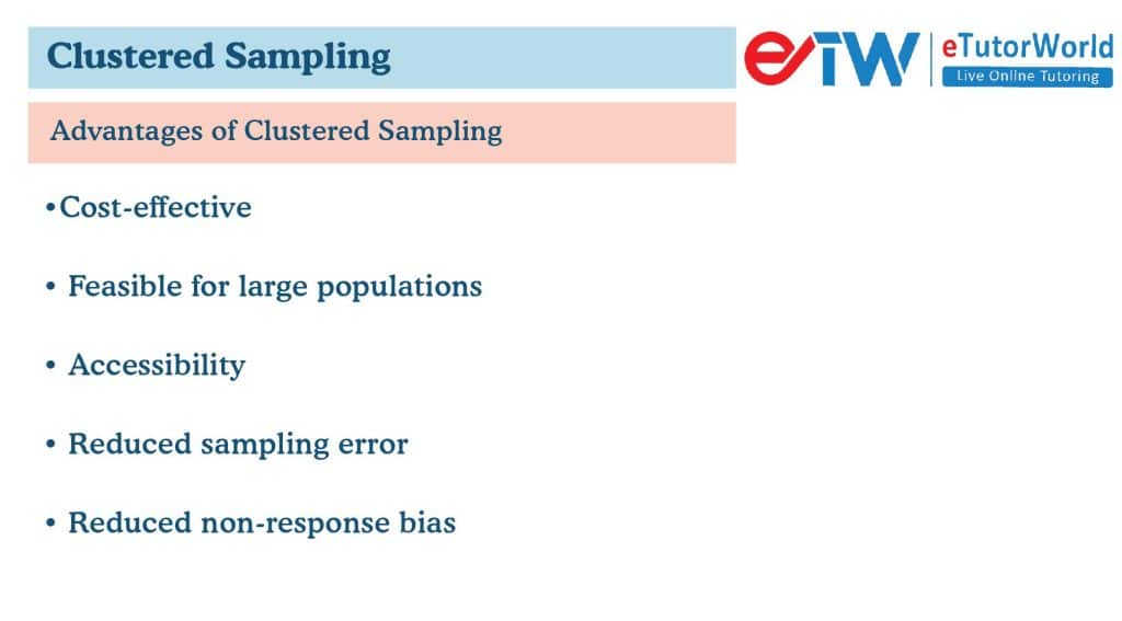Advantages of Clustered Sampling
