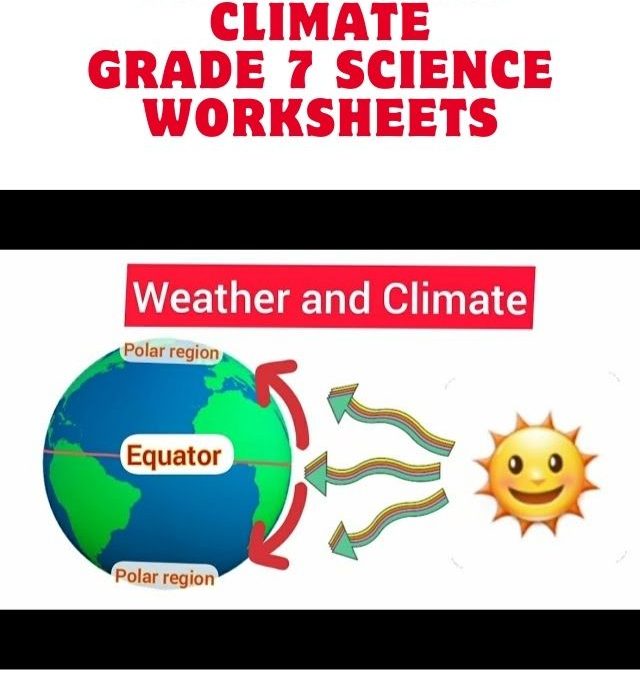 Weather and Climate Grade 7 Science Worksheets